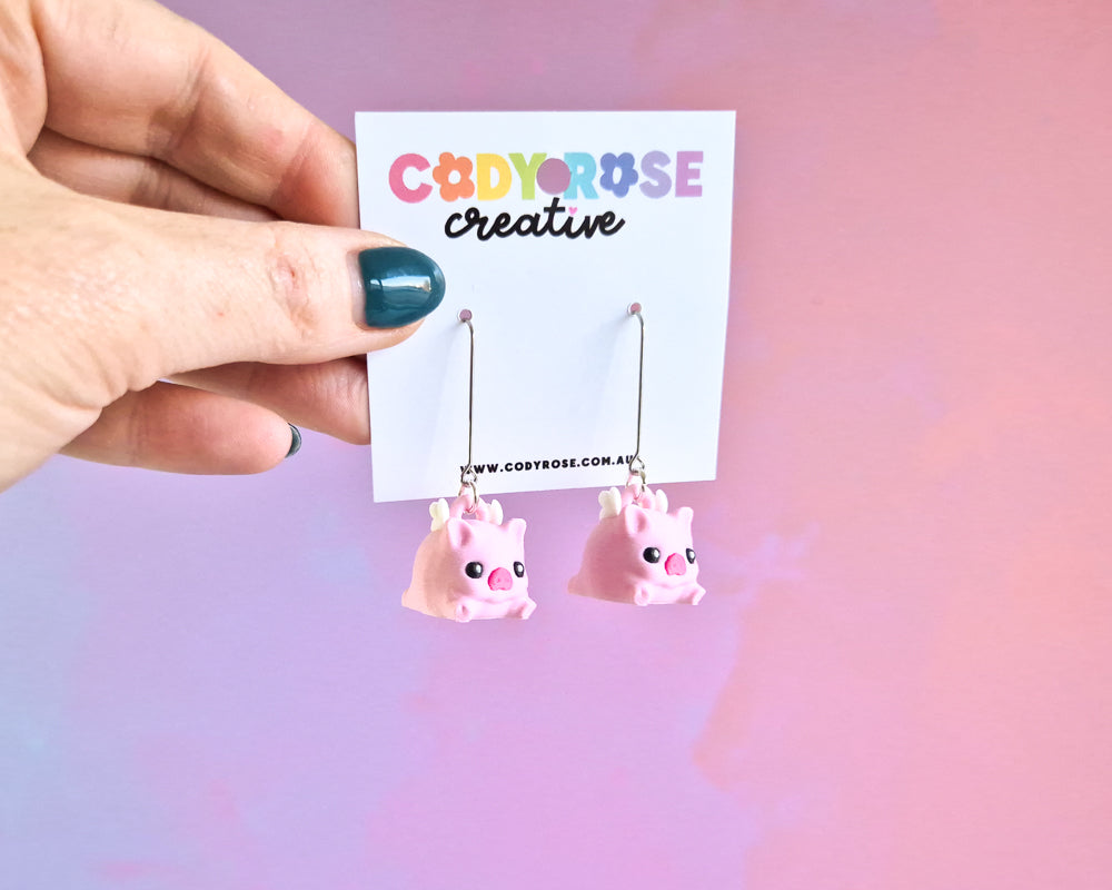 Flying Pig Earrings
