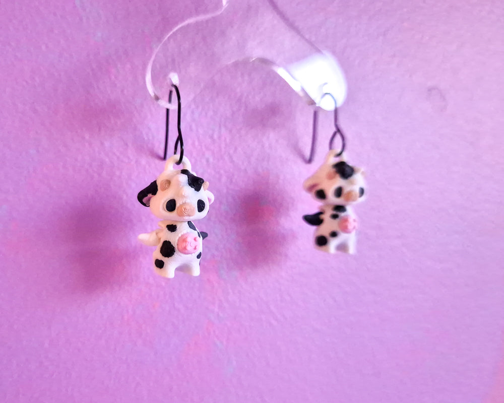 Lil' Cow Earrings