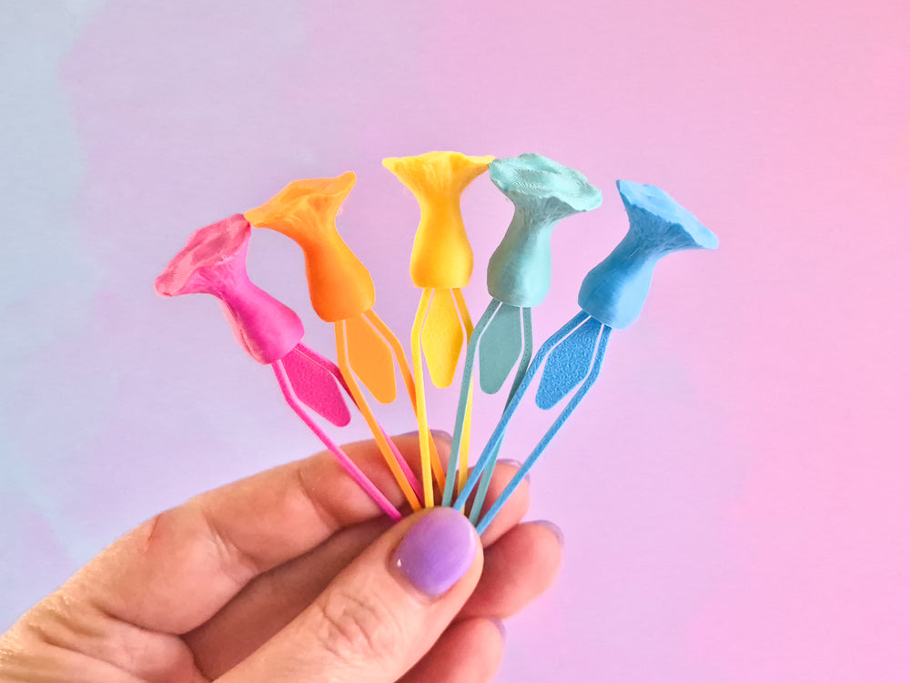 Bright Mushroom Bookmarks