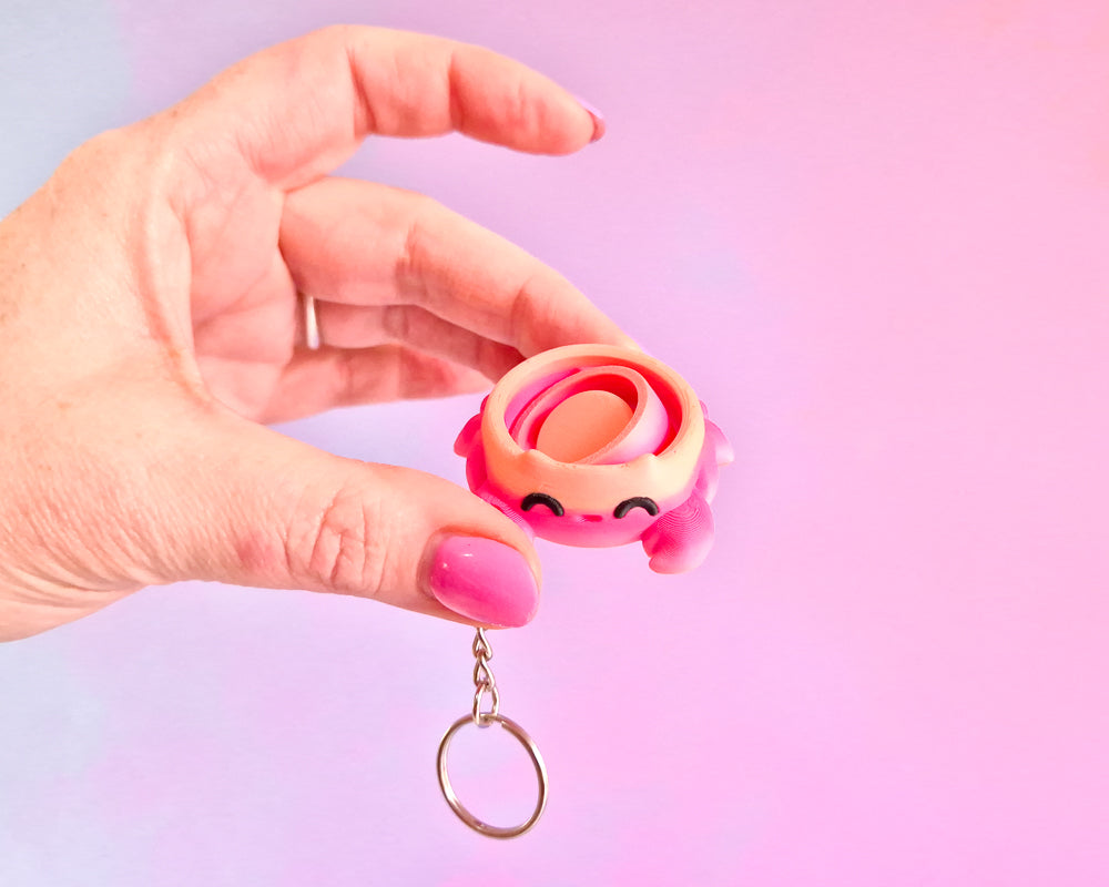 Crab Spinner Keychain