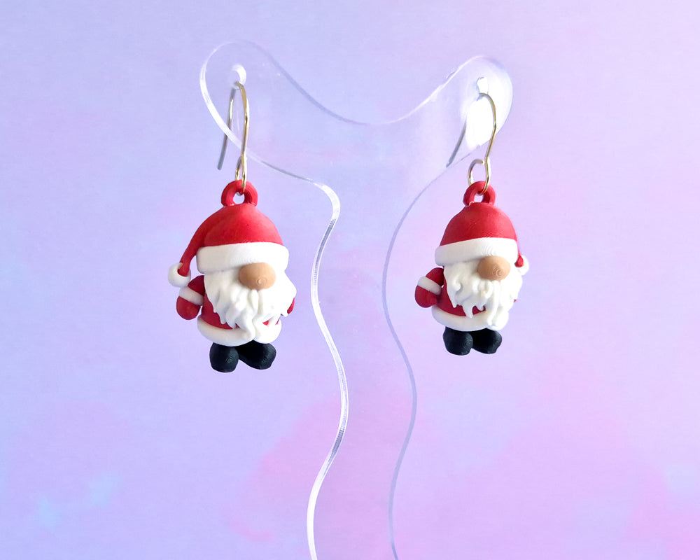 Santa Gnome Earrings