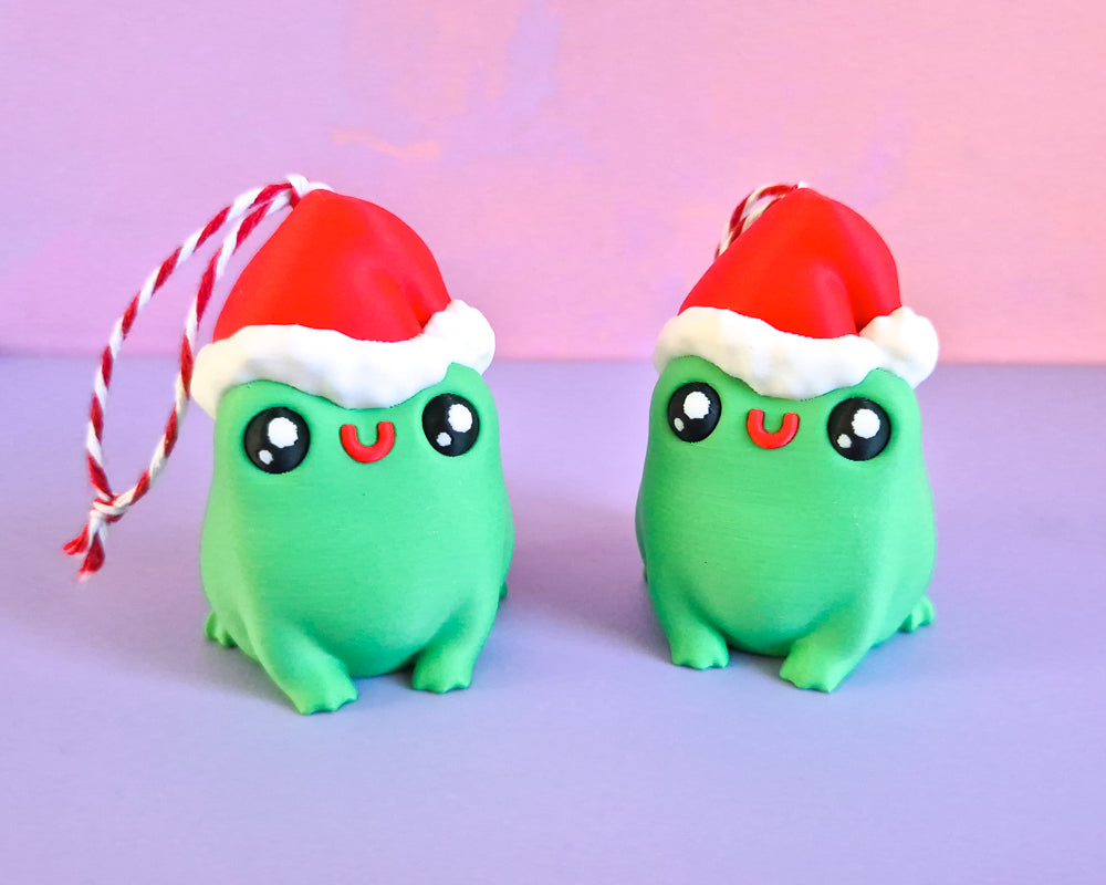 Santa Frog Ornament