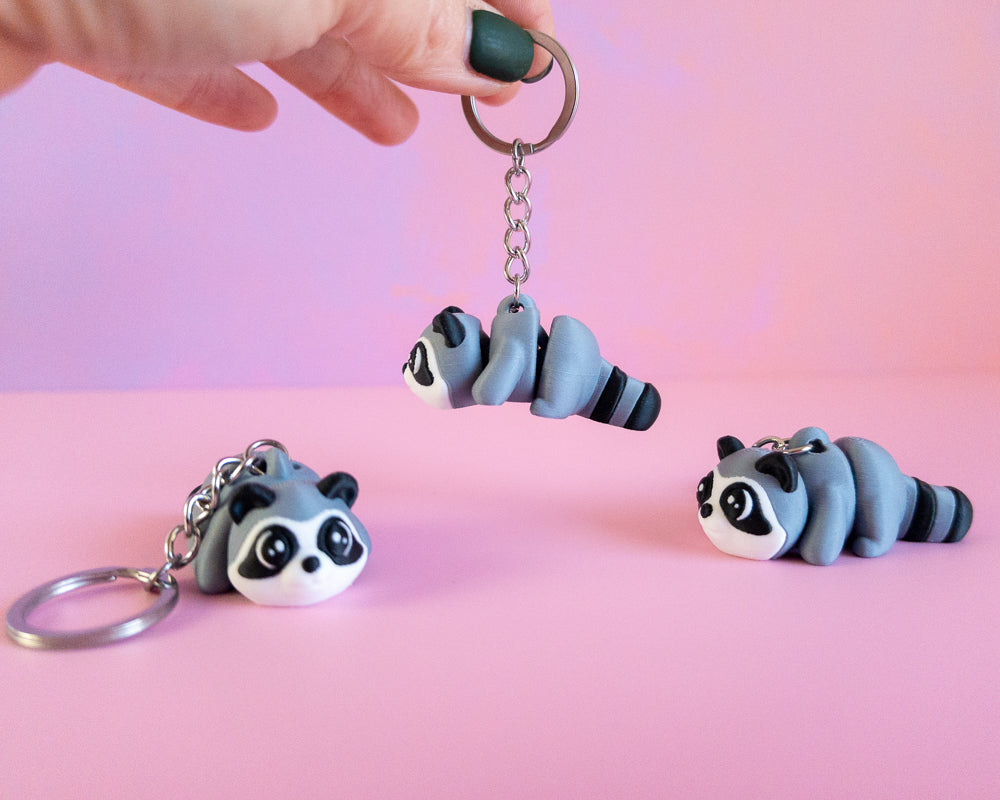 Raccoon Keychain
