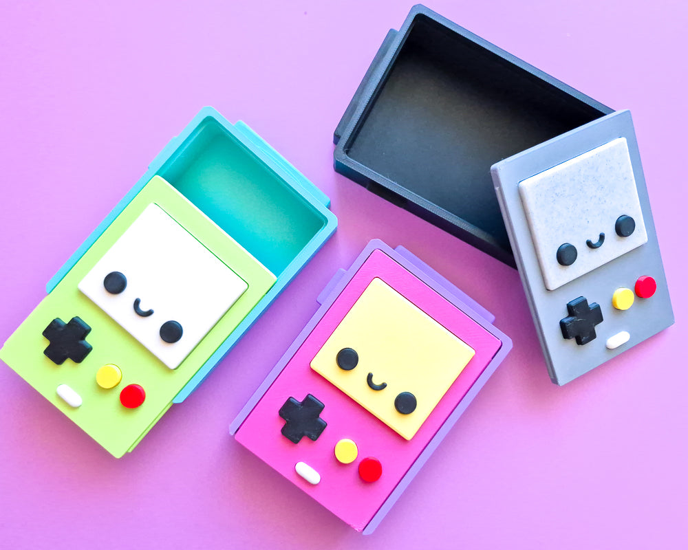 Retro Gameboy Container [Greys]