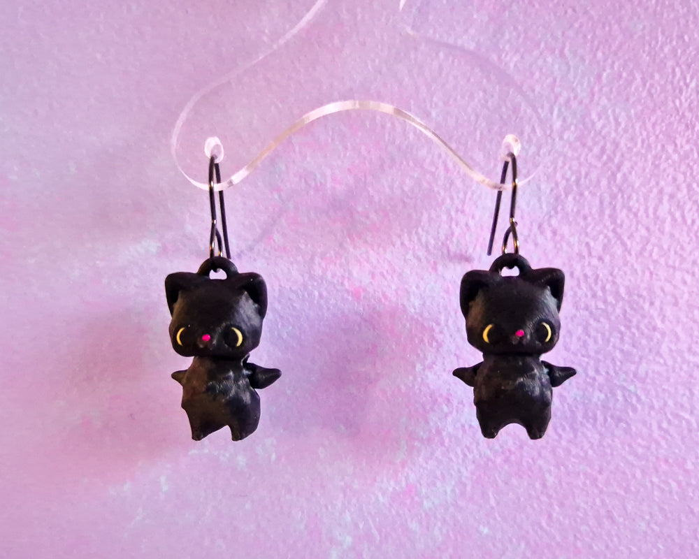Black Cat Earrings
