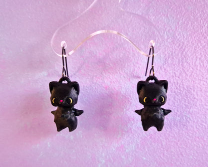 Black Cat Earrings
