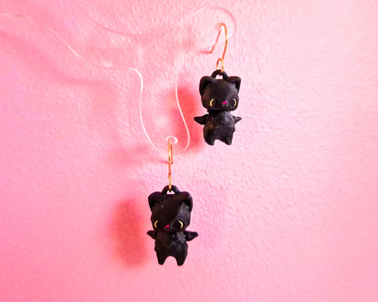Black Cat Earrings