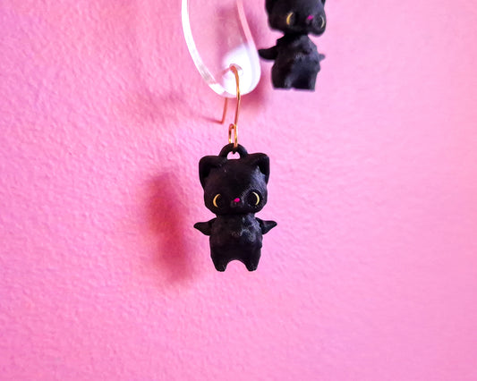 Black Cat Earrings