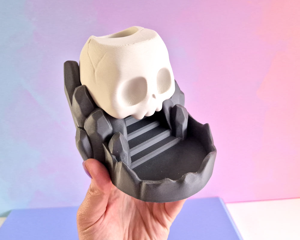 Skull & Stairs Dice Tower