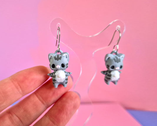 Tabby Cat Earrings