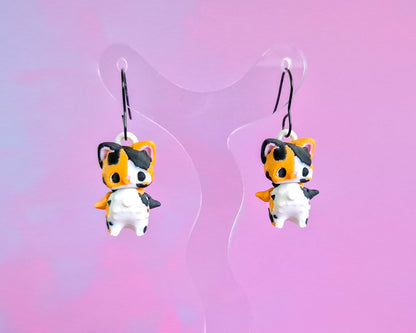 Calico Cat Earrings