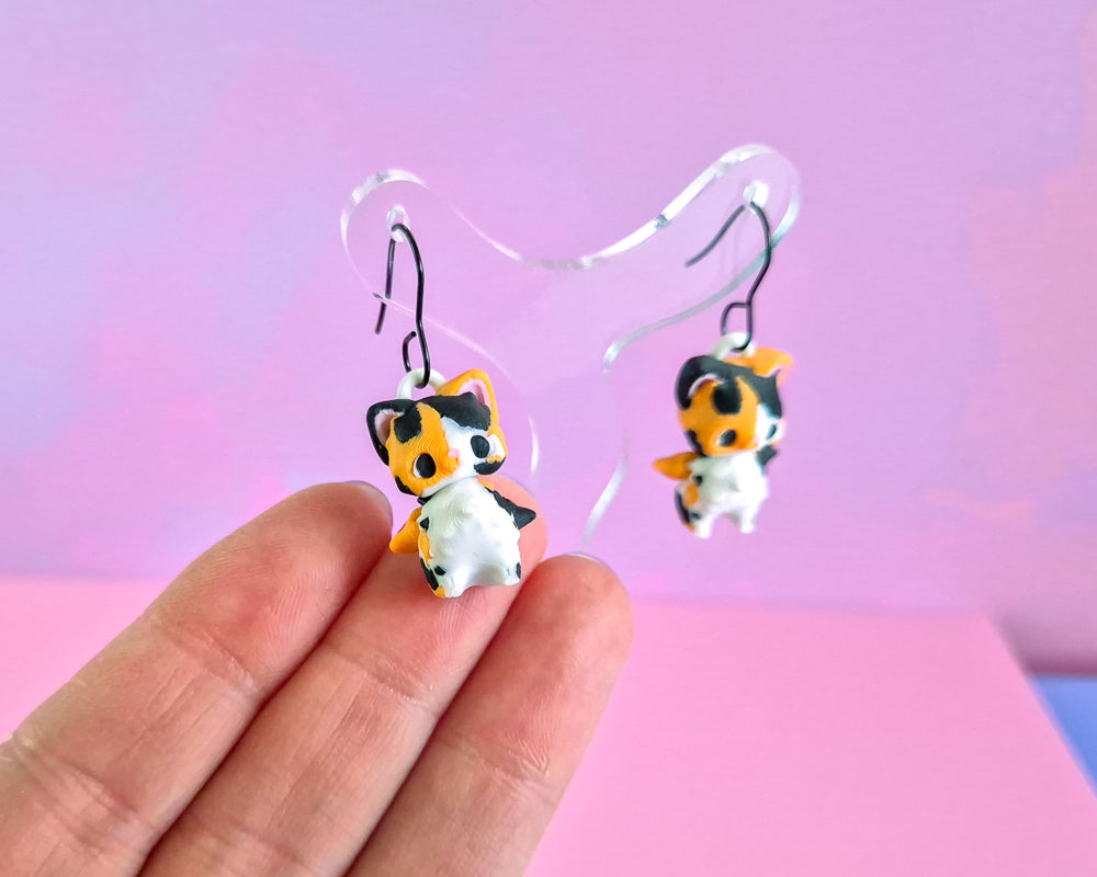 Calico Cat Earrings