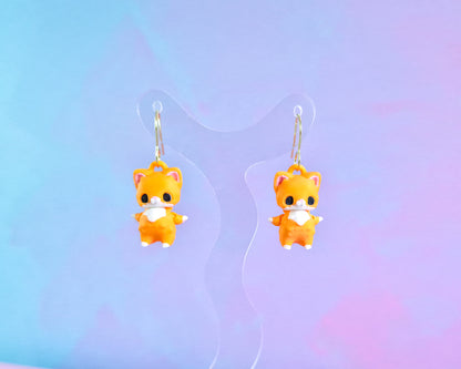 Ginger Cat Earrings