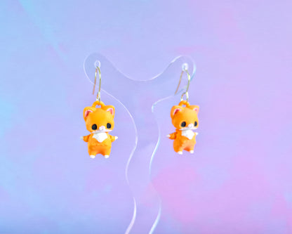 Ginger Cat Earrings