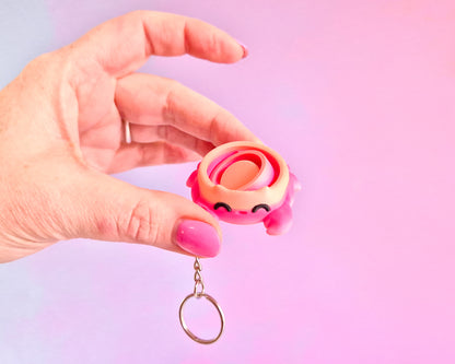 Crab Spinner Keychain