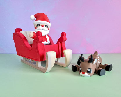 Santa, Rudolph & Sleigh Bundle