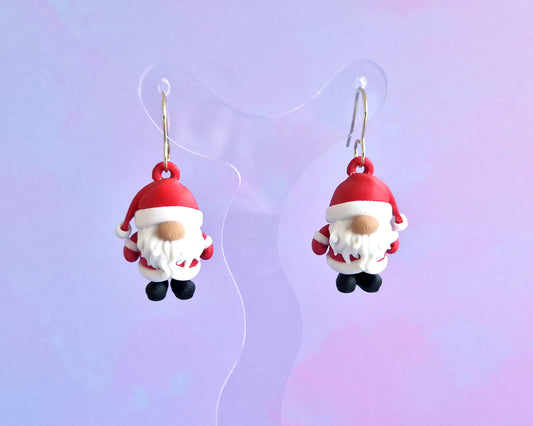 Santa Gnome Earrings