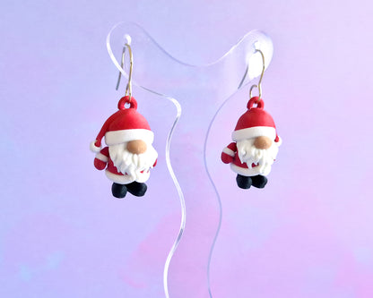 Santa Gnome Earrings
