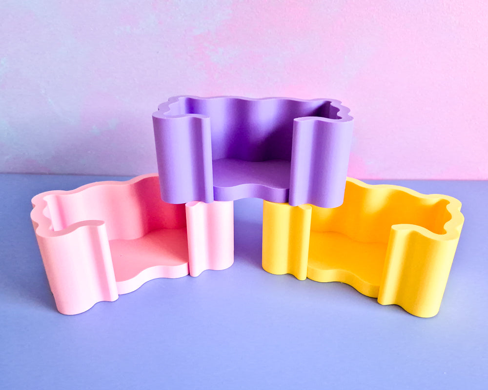 Wavy Business Card Holder [Custom Colour]
