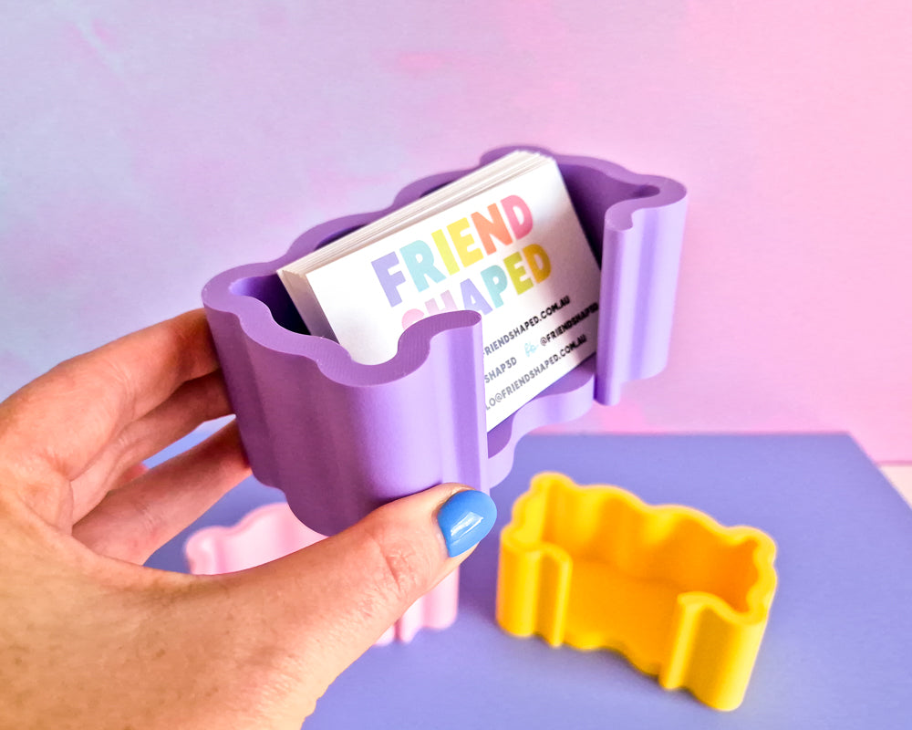 Wavy Business Card Holder [Custom Colour]
