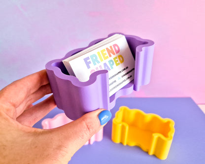 Wavy Business Card Holder [Custom Colour]