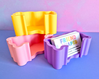 Wavy Business Card Holder [Custom Colour]