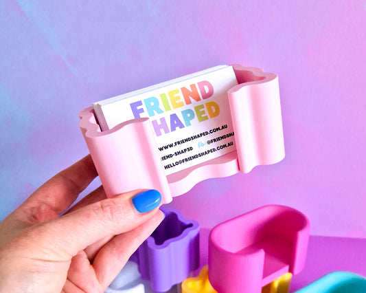 Wavy Business Card Holder [Custom Colour]