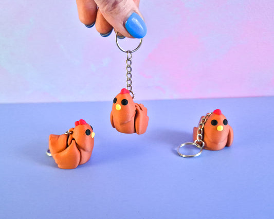 Chicken Keychain [Brown]