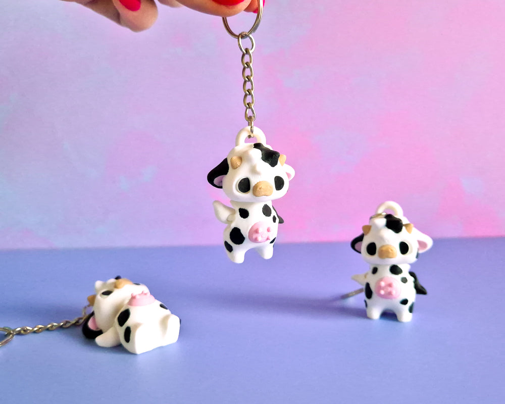Cow Keychain