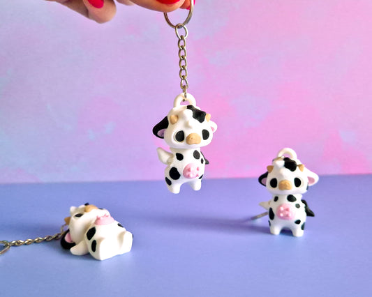 Cow Keychain