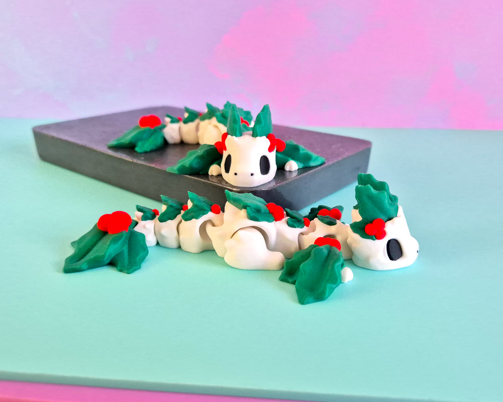 Small Holly Dragon [Pudding]