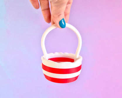 Candy Cane Basket