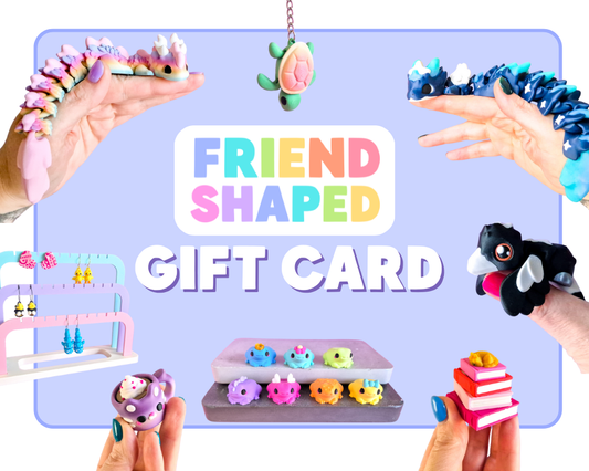 Friend Shaped Gift Card