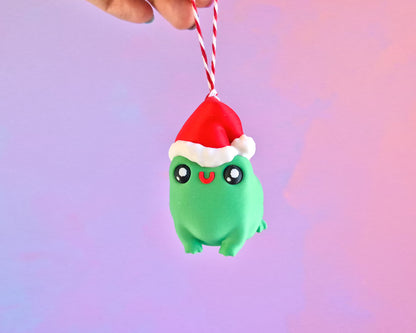 Santa Frog Ornament