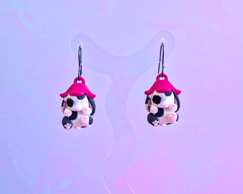 Sleep Bunny Earrings [Spotted]