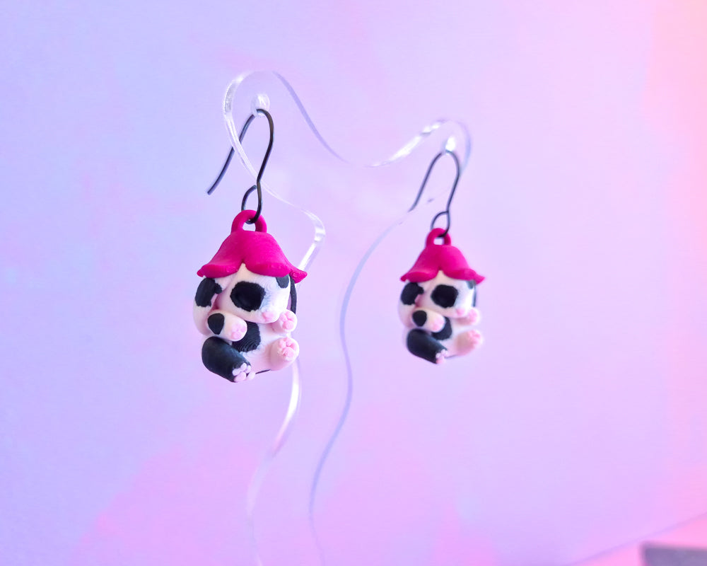 Sleep Bunny Earrings [Spotted]
