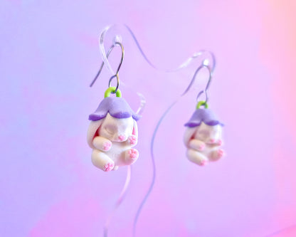 Sleep Bunny Earrings [White]