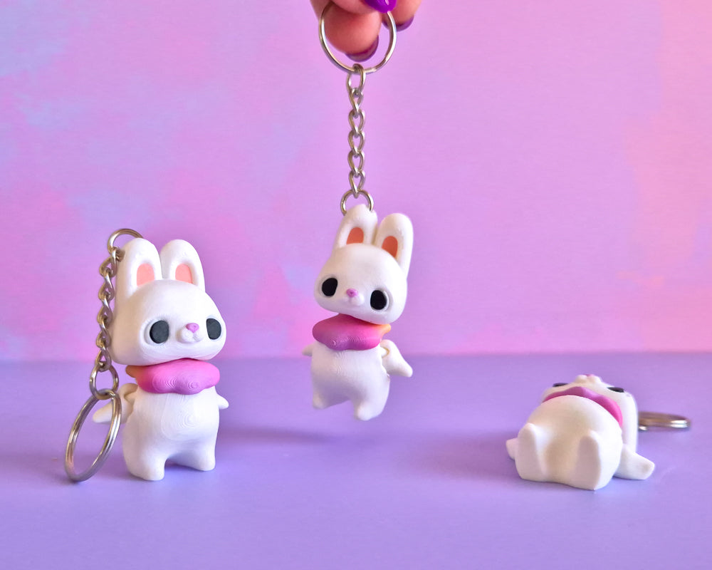 Bunny Keychain [White]