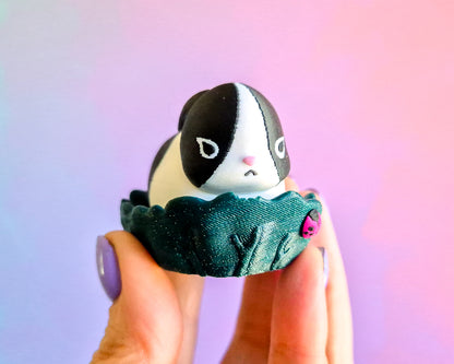 Bunny on a Leaf Clicker [Black]