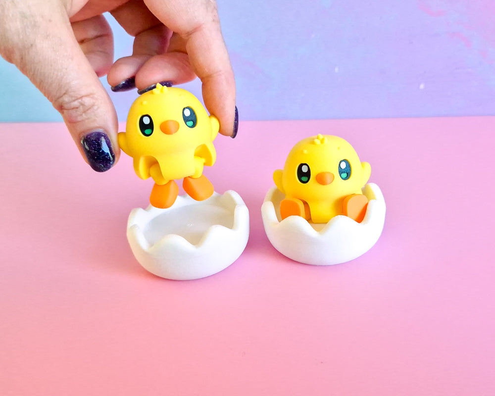 Chick with Eggshell
