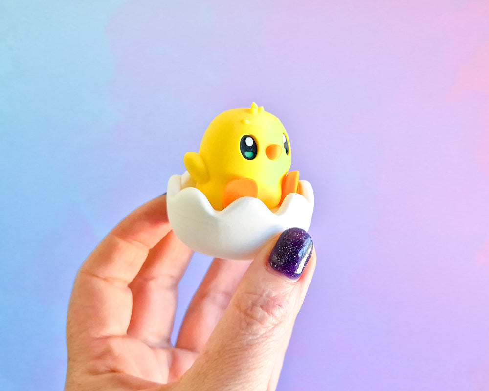 Chick with Eggshell