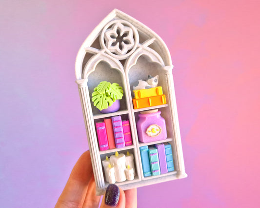 Gothic Bookshelf Clicker [Stone]