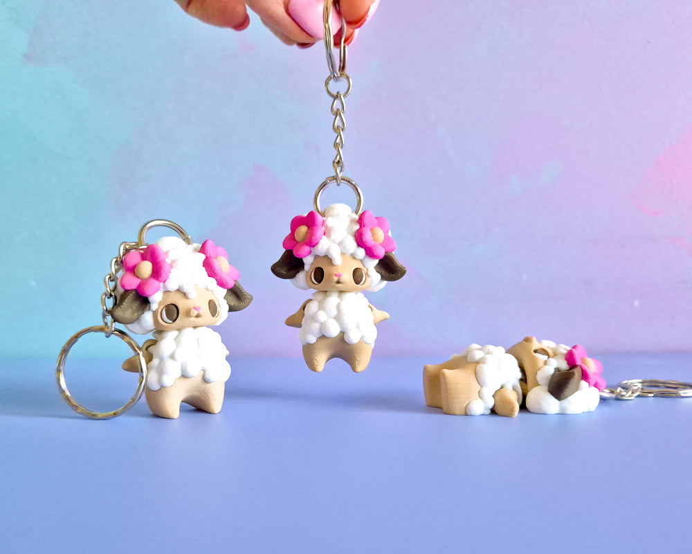Sheep Keychain