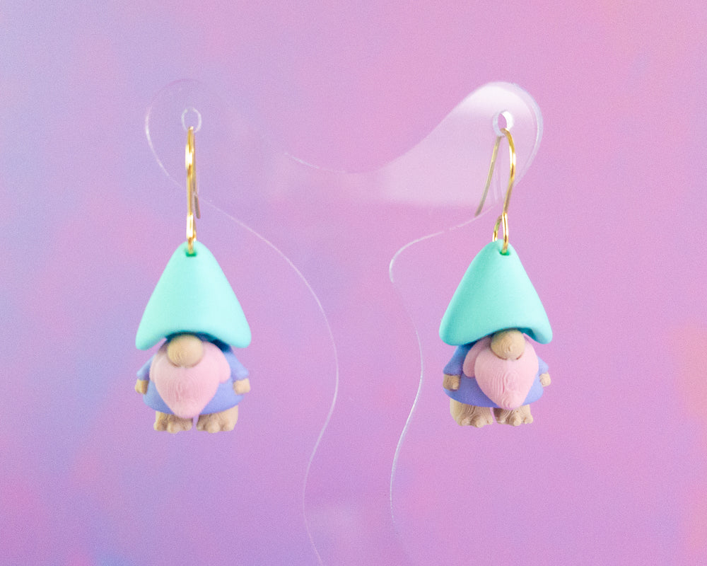 Gnome Earrings [Pastel]
