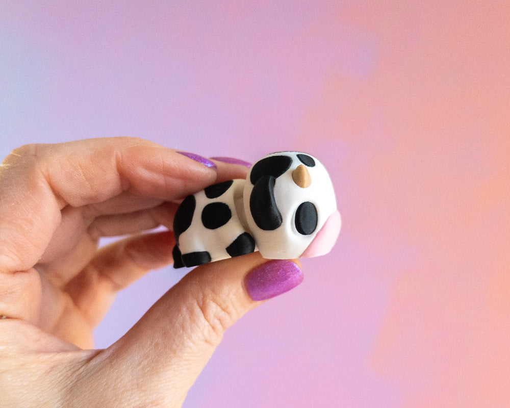 Mini Moo & Milk Carton [Friesian]