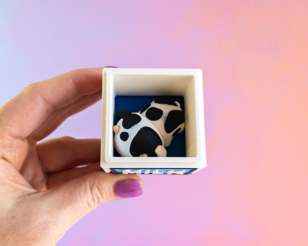 Mini Moo & Milk Carton [Friesian]