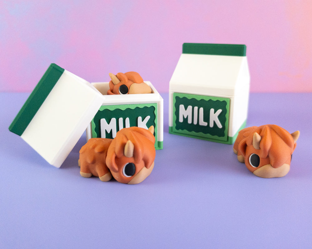 Mini Moo & Milk Carton [Highland]
