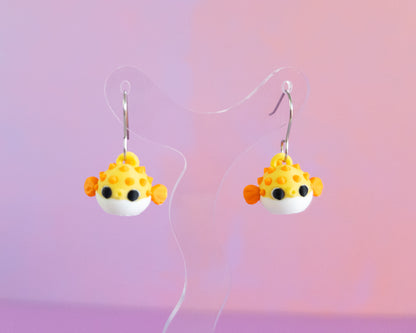 Pufferfish Earrings [Yellow]