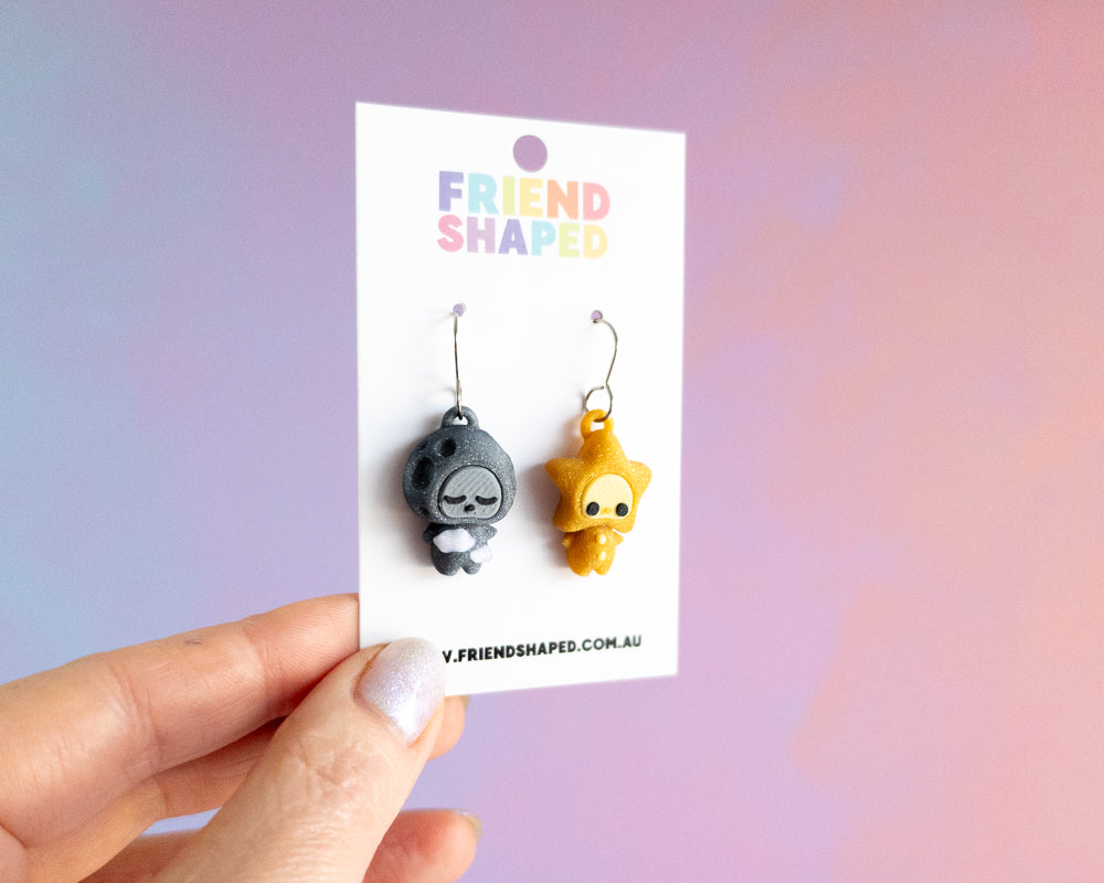 Star & Moon Earrings