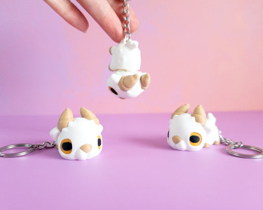 Goat [White] Keychain